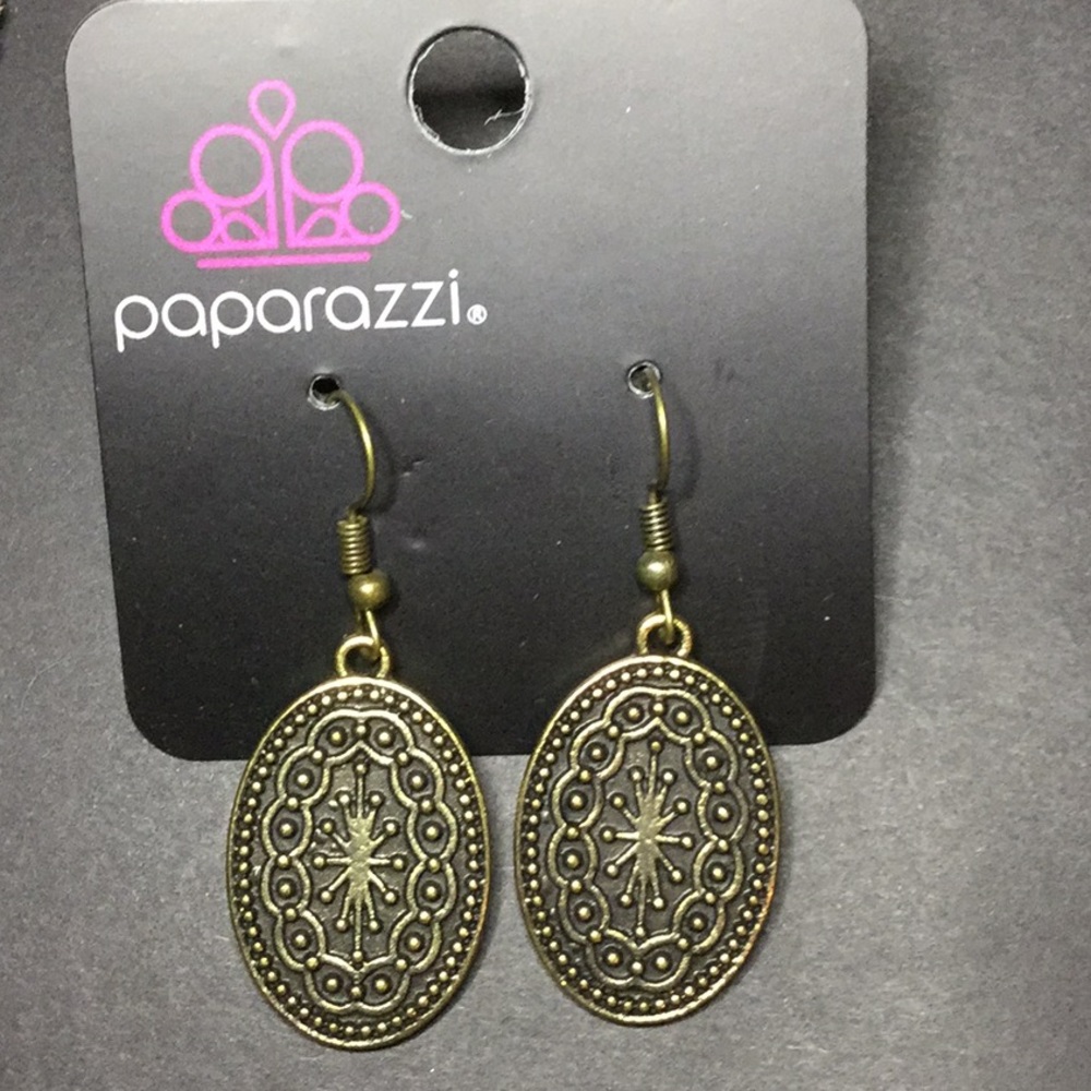 Ancient Wonders Brass Earrings